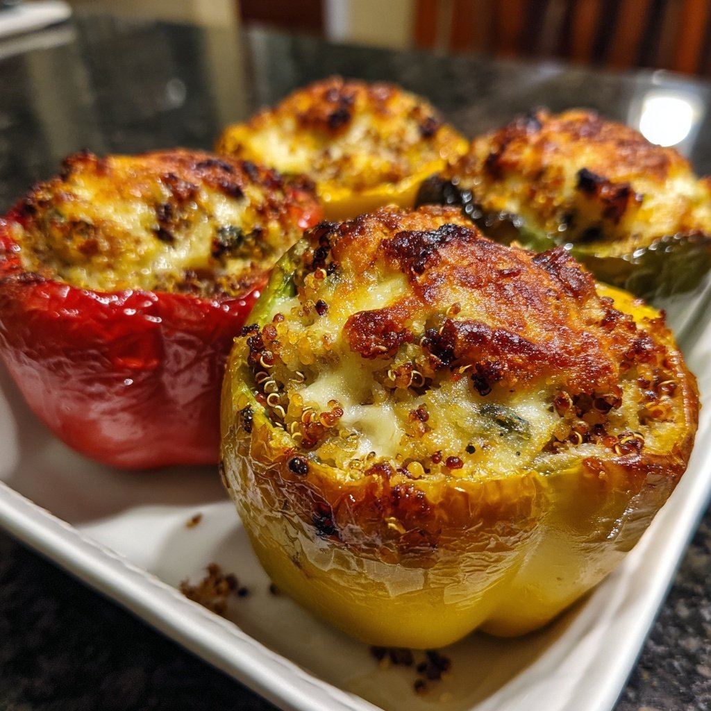 Roasted Stuffed Bell Peppers