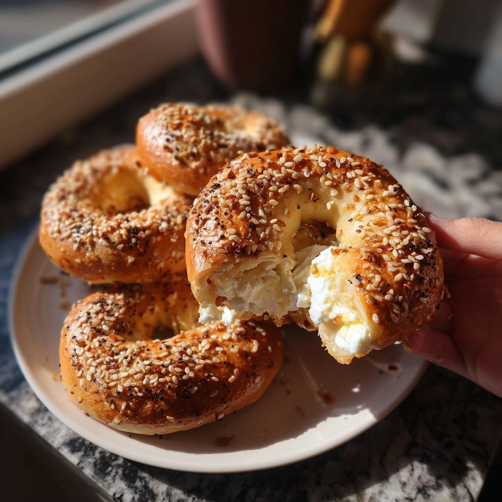 Greek Yogurt Bagels Baked