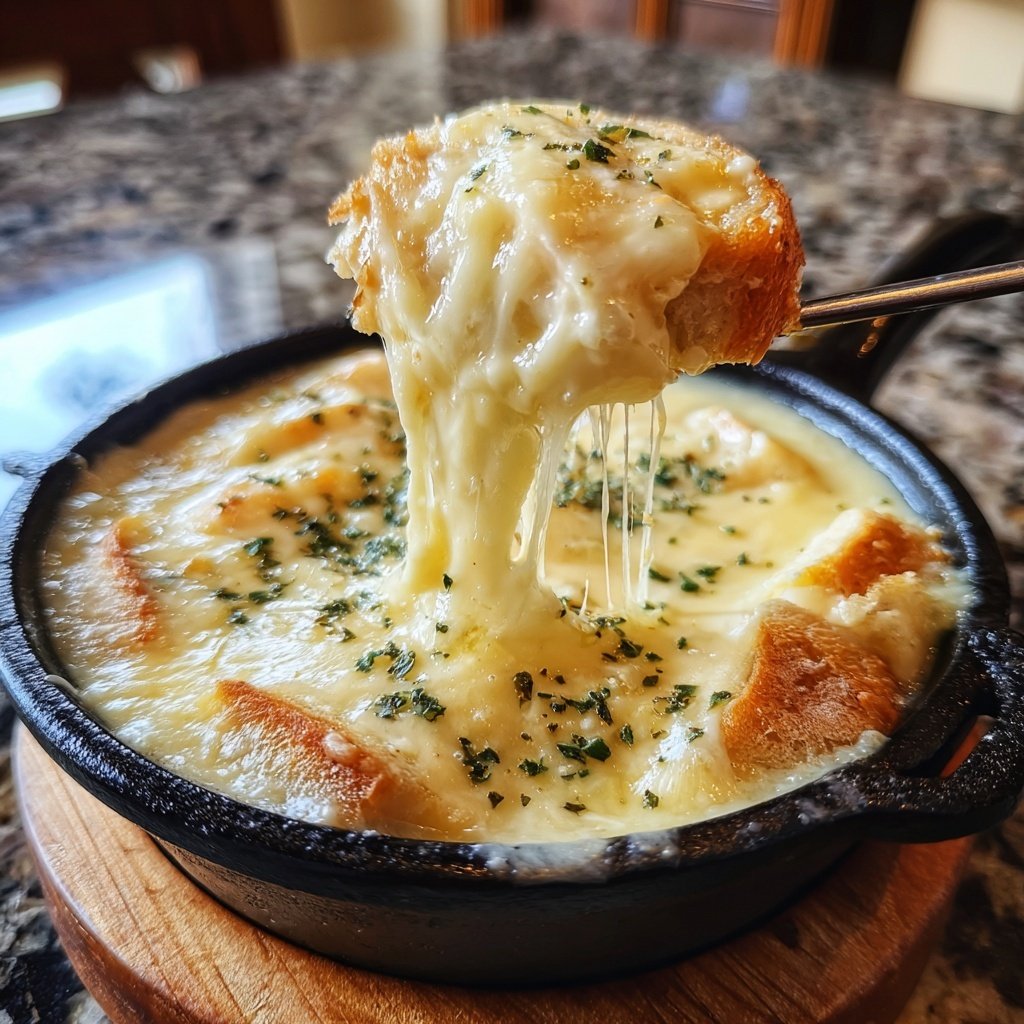 Fondue with Gruyere and Herbs