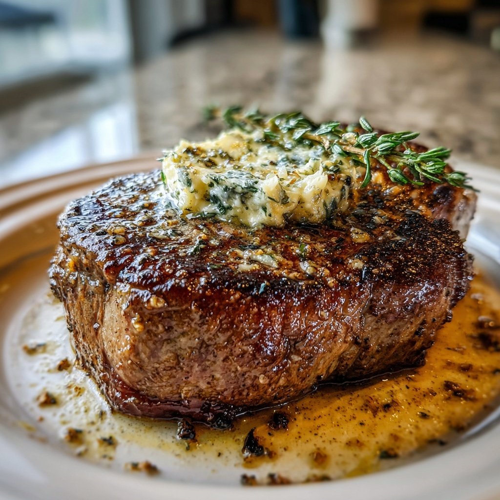 Steak with Truffle Butter