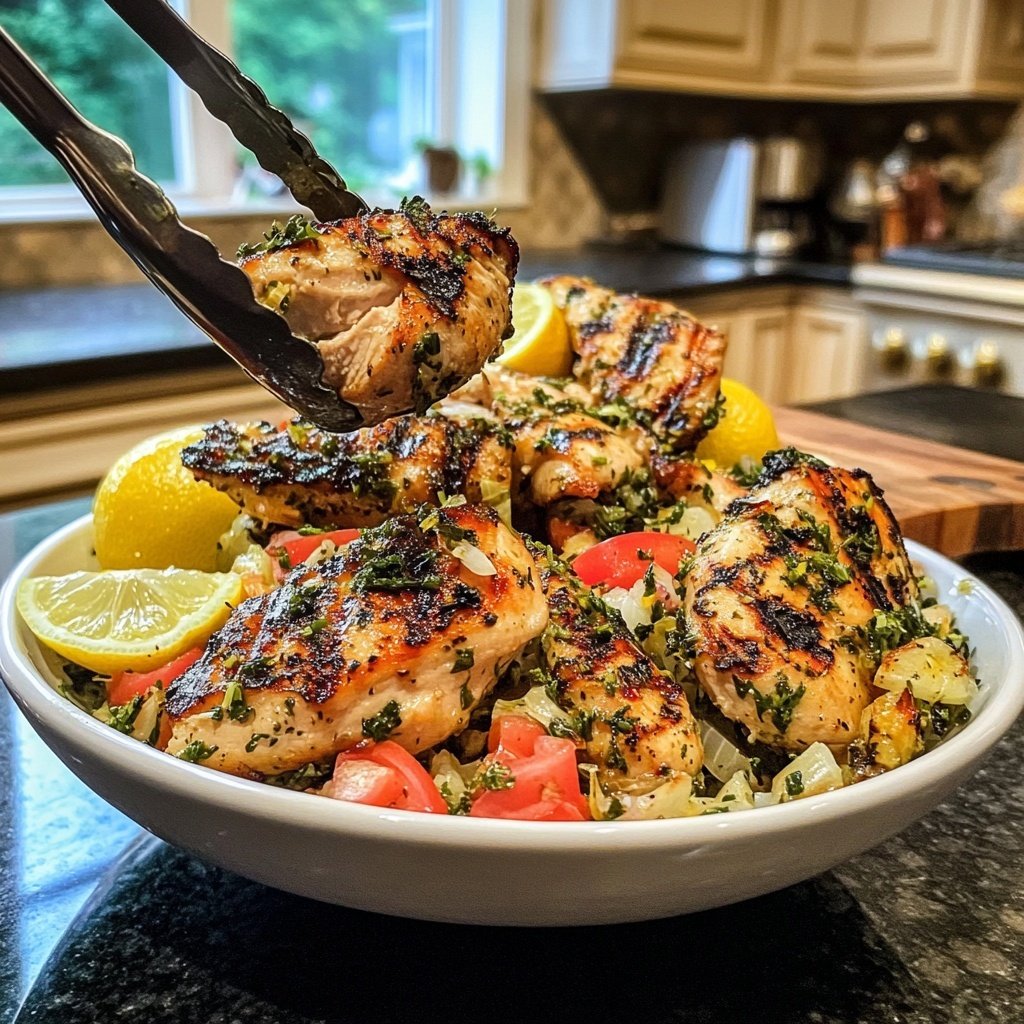 Grilled Lemon Herb Chicken Bowl
