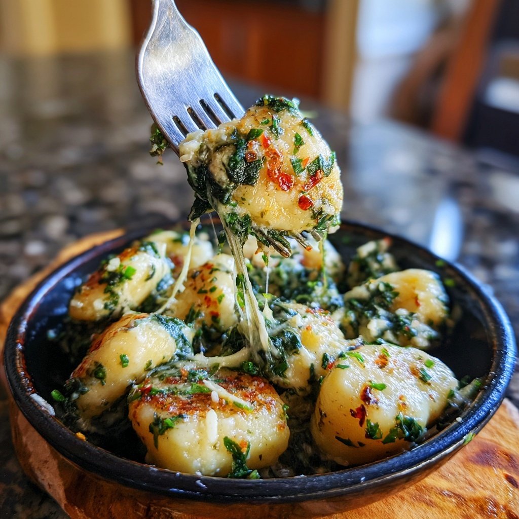 Romantic Spinach and Parmesan Gnocchi