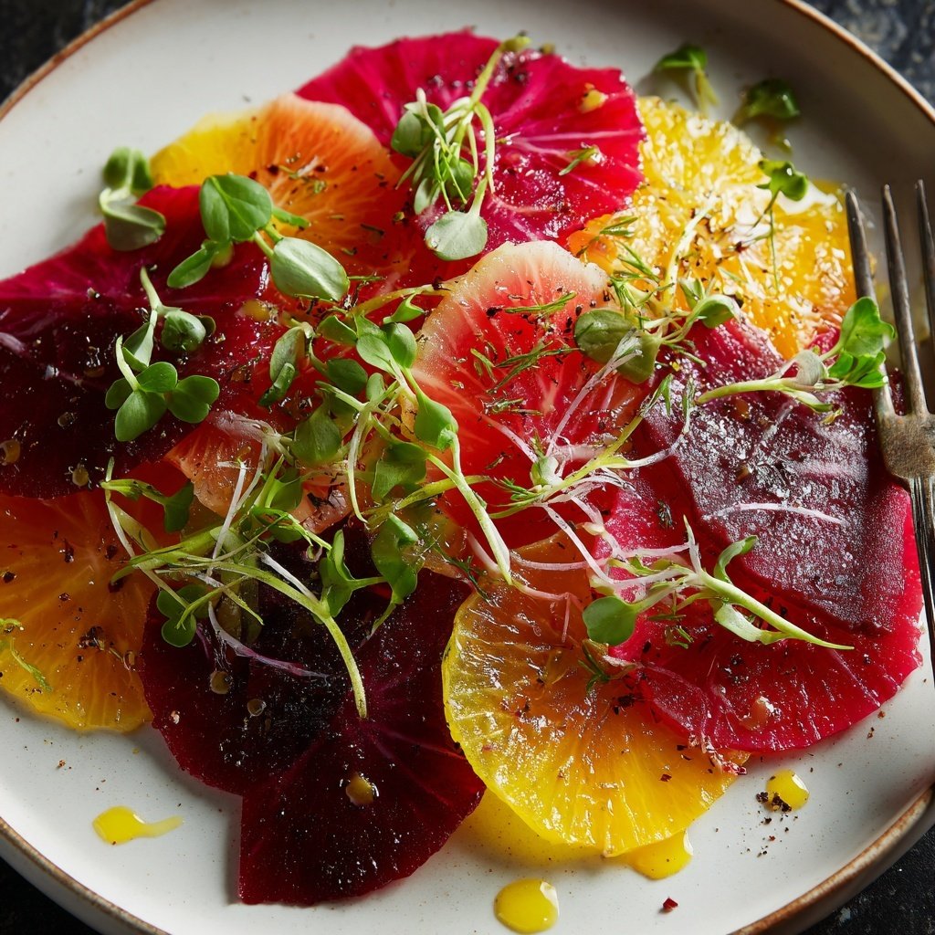 Beet Carpaccio with Citrus Dressing