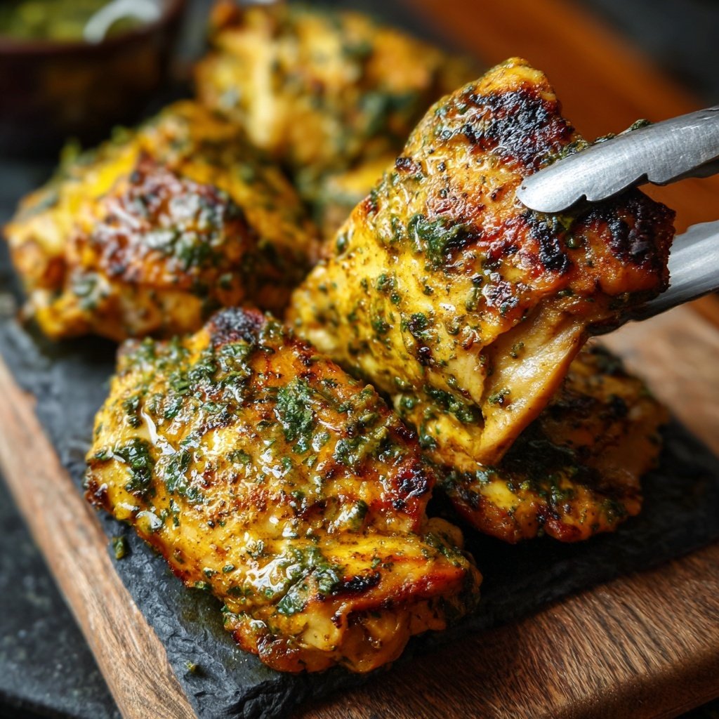 Greek Yogurt Marinated Chicken Thighs