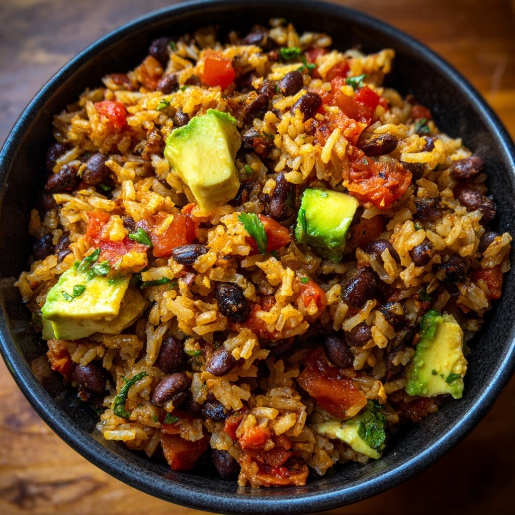Jamaican Black Bean and Rice Bowl