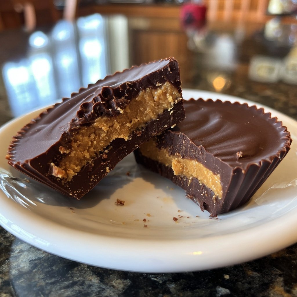 Homemade Reese’s Cups with Chocolate Shell