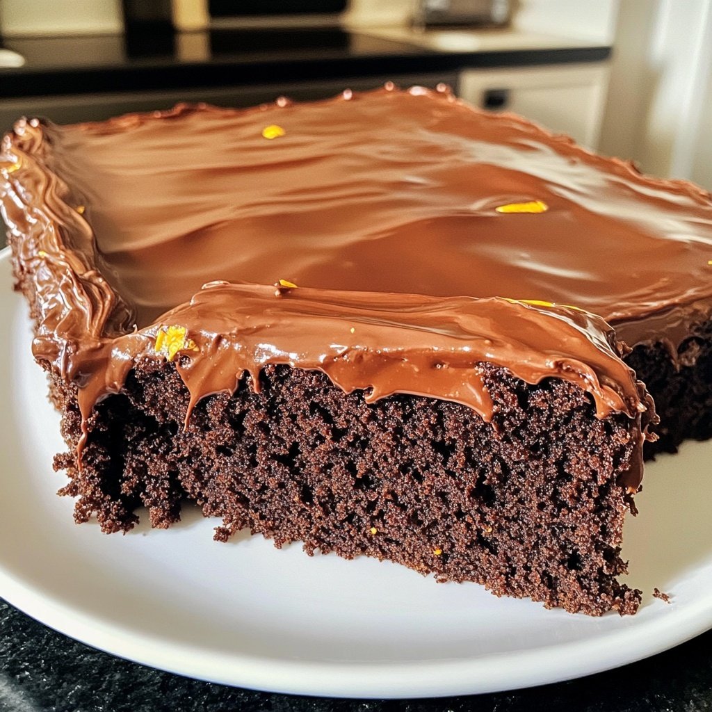 Chocolate Orange Sheet Cake