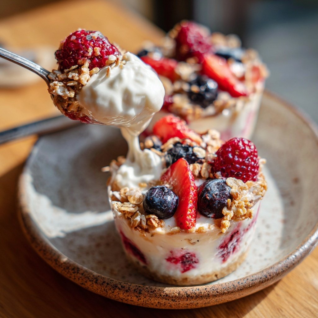 Vanilla Berry Yogurt Breakfast Cups